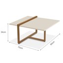 Ver imagem 3 de Mesa de Centro Monaco 70cm Klm Móveis