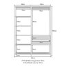 Guarda-roupas Closet Modulado 405cm 6 Peças com 6 Gavetas e Cabideiros Multimóveis Mp4322 - 7