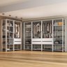 Guarda-roupas Closet Modulado 405cm 6 Peças com 6 Gavetas e Cabideiros Multimóveis Mp4322 - 1