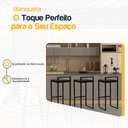 Ver imagem 3 de Kit 3 Banqueta Quadrada Preta para Balcão Ilha Cozinha Gourmet Bancada Piscina Bares Àrea de Lazer