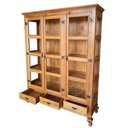 Ver imagem 4 de Cristaleira Madeira de Demolição 3 Portas 3 Gavetas Sudeste Rústico