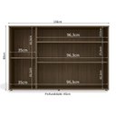 Ver imagem 2 de Balcão de Escritório Frame F208 c/ 3 Portas c/ Chave Munique - Kappesberg