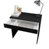 Mesa Escrivaninha 80 Cm Para Notebook Com Gaveta Mdp Preto - 2