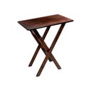 Ver imagem 3 de Kit 2 Jogos de Mesa Aparador Bar Dobrável com 2 Cadeiras em Madeira Maciça - Imbuia