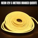 Ver imagem 2 de Fita Led Mangueira Neon 5 Mts Iluminação Flexível Corte 2.5 Cm - Branco Quente