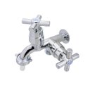 Ver imagem 3 de Torneira Pia Tanque Maquina Jardim Duas Saídas C/ Bico Cromado Abs