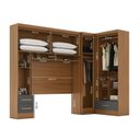 Ver imagem 6 de Guarda-Roupa Modulado 3 Peças 3 Portas 3 Gavetas com Maleiro Smart Plus Yescasa Marrom