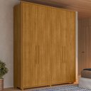 Ver imagem 2 de Guarda Roupa Casal Greco 4 Portas Mdf 188 Cm Cumaru Madetec
