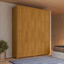 Ver imagem 7 de Guarda Roupa Casal Greco 4 Portas Mdf 188 Cm Cumaru Madetec