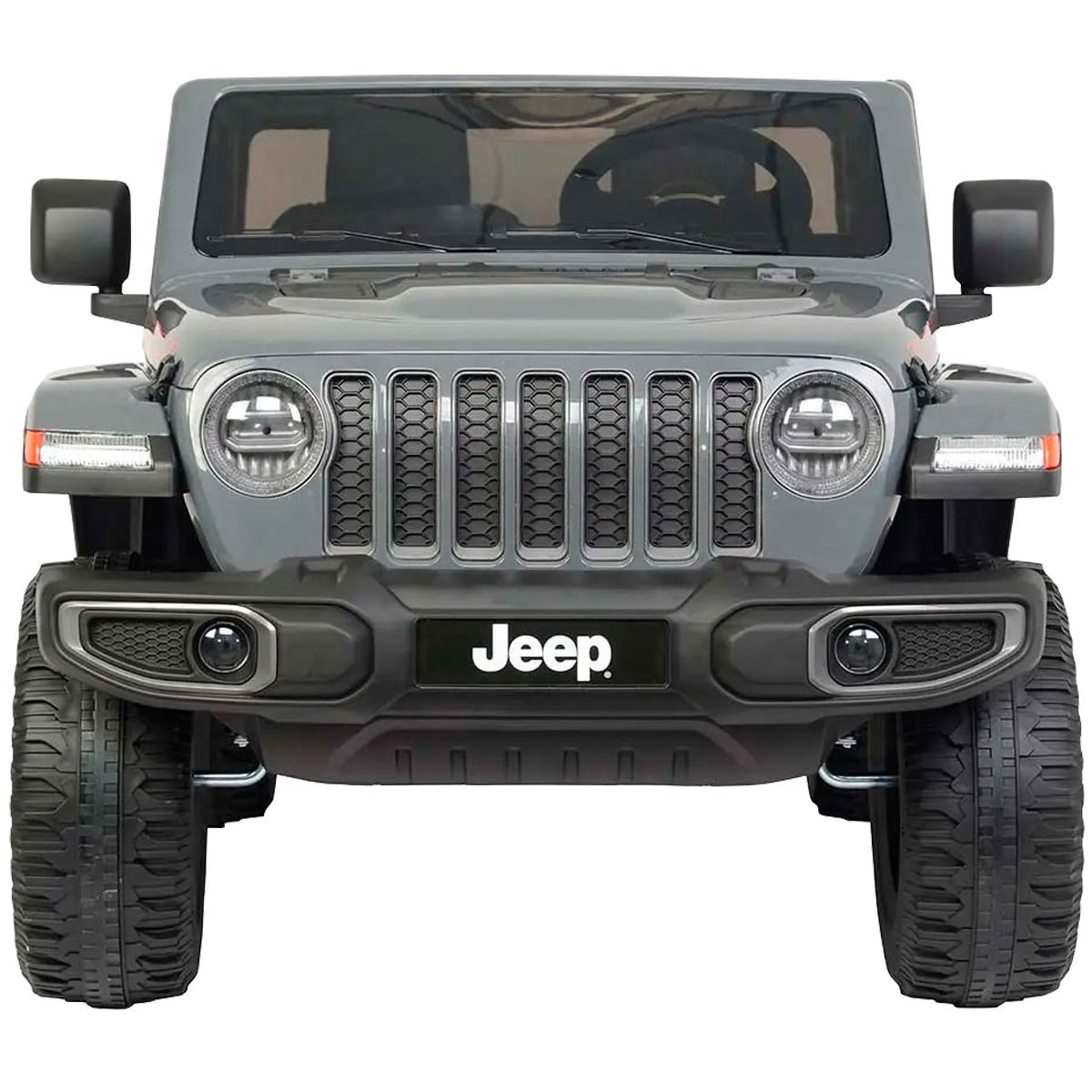 Mini Caminhonete Carro Elétrico Infantil Jeep Gladiator Rubicon Bateria 12v Cinza Importway Bw-272cz - 3