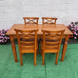 Mesa de Jantar Madeira de Demolição 1.40 X 0.70 com 04 Cadeiras Abc Sudeste Rústico - 4