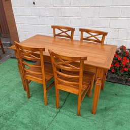 Mesa de Jantar Madeira de Demolição 1.40 X 0.70 com 04 Cadeiras Abc Sudeste Rústico - 5