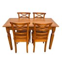 Ver mais imagens de Mesa de Jantar Madeira de Demolição 1.40 X 0.70 com 04 Cadeiras Abc Sudeste Rústico