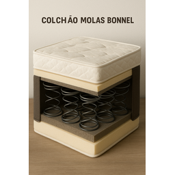 Colchão Molas Bonnel - 138x20x188 - 2