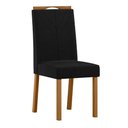 Ver imagem 4 de Conjunto Sala de Jantar Mesa Isis 135x135 6 Cadeiras Anitta 2024 Ype/off White/veludo Preto