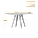 Ver imagem 3 de Mesa Jantar Mariah 135x90 Ype/preto - Nc