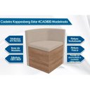 Ver imagem 3 de Kit 4 Cadeiras de Cozinha 4cad800 4 Un Freijó - Assento/encosto Suede Bege Geométric - Kappesberg
