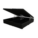 Ver imagem 1 de Cama Box Baú Casal Bipartido NK Camas Sintético Preto 41x138x188
