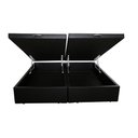 Ver imagem 2 de Cama Box Baú Casal Bipartido NK Camas Sintético Preto 41x138x188