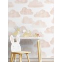 Ver imagem 3 de Papel de Parede Infantil Mod - 308 Nuvens Rosas-60x300cm