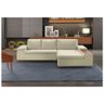 Sofá Classic 5 Lugares com Chaise Linho Palha 2,84 M - 2