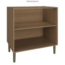 Ver imagem 2 de Módulo Inferior Cozinha Vitoria 02 Portas 70cm - Carvalho/offwhite