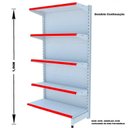 Ver imagem 3 de Gondola Parede 196 Amapa Flex Kit 6 Metros Branco PE Vm - Amapá