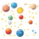 Ver imagem 1 de Adesivo de Parede Decorativo Infantil Sistema Solar