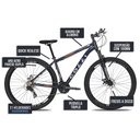 Ver imagem 5 de Bicicleta Colli Toronto Aro 29 Shimano 21 Marchas