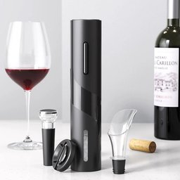 Kit Abridor de Vinhos Saca Rolhas Elétrico Automático - 2