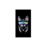 Quadro Decorativo Canvas Gato de Óculos 30x53 Com Moldura - Branco - 1