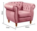 Ver imagem 5 de Sofá Nobreza Poltrona Chesterfield Vintage Retrô Clássico