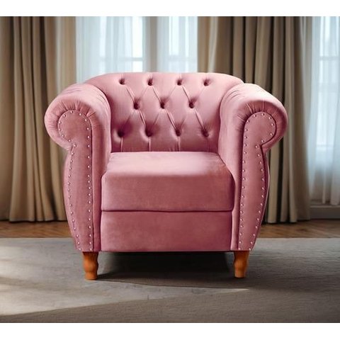 Sofá Nobreza Poltrona Chesterfield Vintage Retrô Clássico