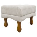 Ver mais imagens de Kit 2 Puffs Decorativos para Sala Duque Retangular Bouclé Premium Capitonê Cores