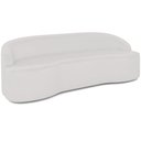 Ver imagem 1 de Sofá 5 Lugares Curvo Sala de Estar Living Lótus D02 Corino Branco 300 cm C-12 - Lyam Decor