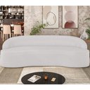 Ver imagem 2 de Sofá 5 Lugares Curvo Sala de Estar Living Lótus D02 Corino Branco 300 cm C-12 - Lyam Decor