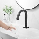 Ver imagem 2 de Torneira Banheiro Lavatorio Quadrada Preto Fosco Pratica