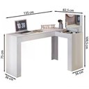 Ver imagem 5 de Escrivaninha Penteadeira De Canto 3003029 Branco Mbl Branco