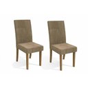 Ver imagem 1 de Kit 2 Cadeiras Sala Jantar 2CAD131 2 Un Freijó/Suede Caramelo - Kappesberg