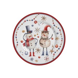 JOGO SOBREMESA NATAL ALLEANZA GREETINGS C/6 PRATOS 1ª LINHA