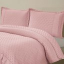 Ver imagem 3 de Kit Coordenado Grécia Cobre Leito + Jogo de Cama King Bordado Inglês 300 Fios - 7 Peças - Roxo Malva