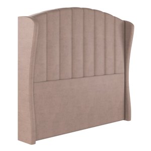 Cabeceira Box Casal Barcelona Sonhar Estofados Veludo Rose