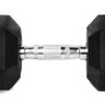 Dumbbell - Halter Sextavado Emborrachado com Pegada Cromada - Rae Fitness - 12,5 KG - 3