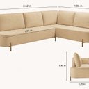Ver imagem 3 de Sofá de Canto Londres Chaise Linha Orgânico Bege
