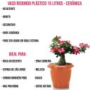 Ver imagem 3 de 2 Vasos Grande Redondo 15 Litros Cerâmico Plantas E Flores