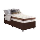 Ver imagem 1 de Cama Box Solteiro: Colchão Molas Ensacadas Anjos MasterPocket New King + Base Courano Brown(88x188