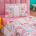 Ver imagem 1 de Jogo de Cama Lençol Bouti INFANTIL Kids Solteiro 03 Peças - Ballet