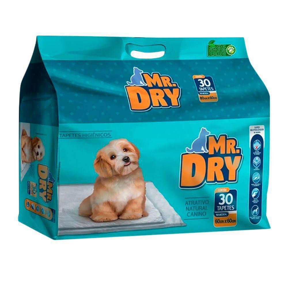 Tapete Higiênico Mr Dry para Cães 60x60 30 Unidades