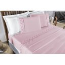 Ver imagem 2 de Cama Casal Queen Madri Bordado 300 Fios Macio Rosa
