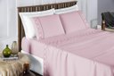 Ver imagem 1 de Cama Casal Queen Madri Bordado 300 Fios Macio Rosa
